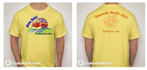 fireworks tshirt front and back