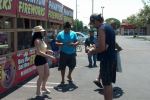 lucille helping customers