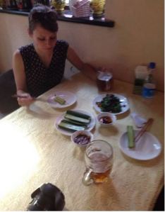 marty eating chinese food